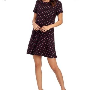 Heart Print Swing Dress